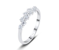 Perfect Designed CZ Silver Ring NSR-2136